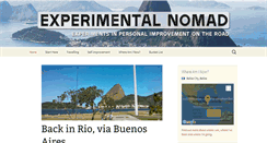 Desktop Screenshot of experimentalnomad.com